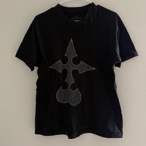 Kingdom Hearts Black Graphic T-Shirt Size Large